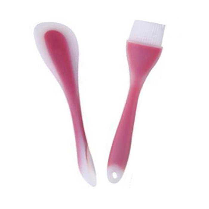 GoFriend Dual-sided Silicone Spatula Set Pastry Brush Kitchen Cooking Utensil- Set of 2 N4