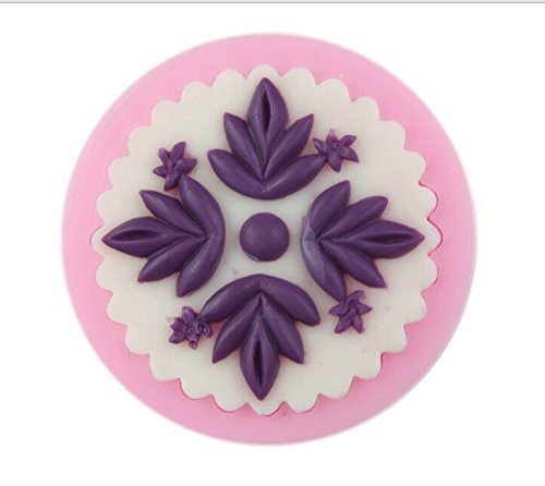 Autek Flower Grass Fondant Soap Sugar Craft Cake Cookie Decorating Silicone Mold #144