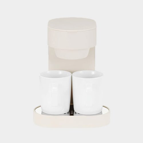 &plusmn; 0 2 Cup Coffee Maker 2Cup 112.84 coffee beige /XKC-V110 (C)
