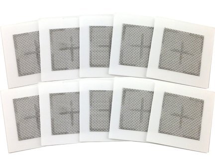Ten (10) Ceramic Ozone Plates for EcoQuest Fresh Air and others 4.5"x4.5" by EcoQuestParts.com