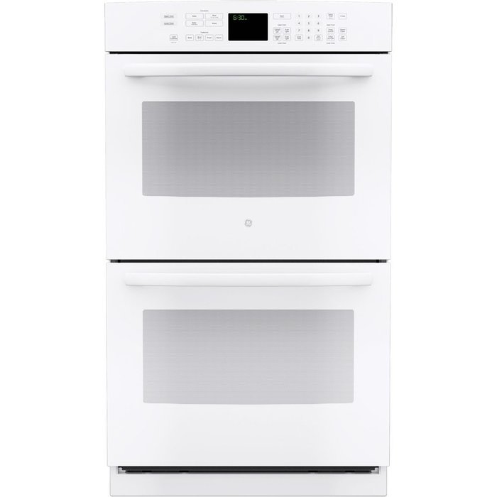 GE PT7550DFWW Profile 30" White Electric Double Wall Oven - Convection