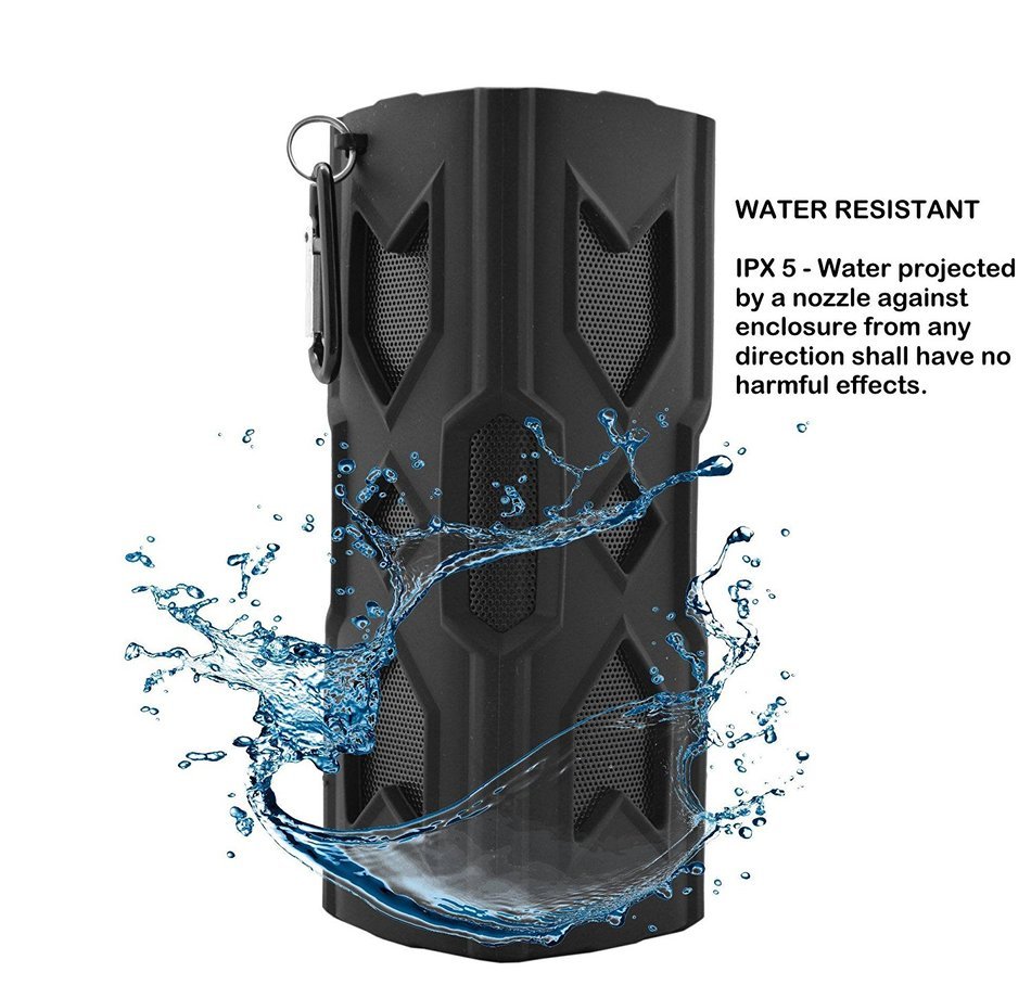 Wireless Speakers Bluetooth 4.0 by Acoustics Definition &reg; &ndash; Water Resistant/Portable/Shockproof & up to 10 Hours... N9