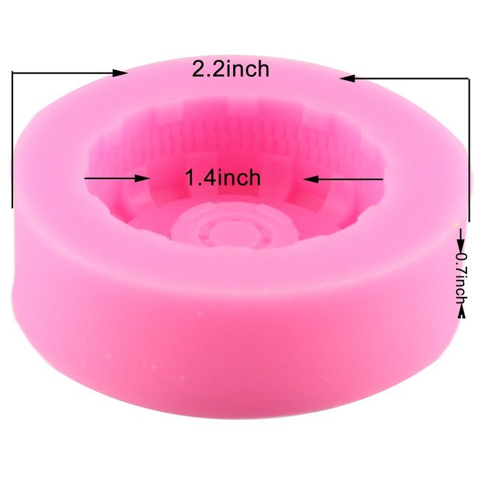 Mujiang Round Tire Silicone Jello Candy 3D Cake Molds Set Of 3 N6