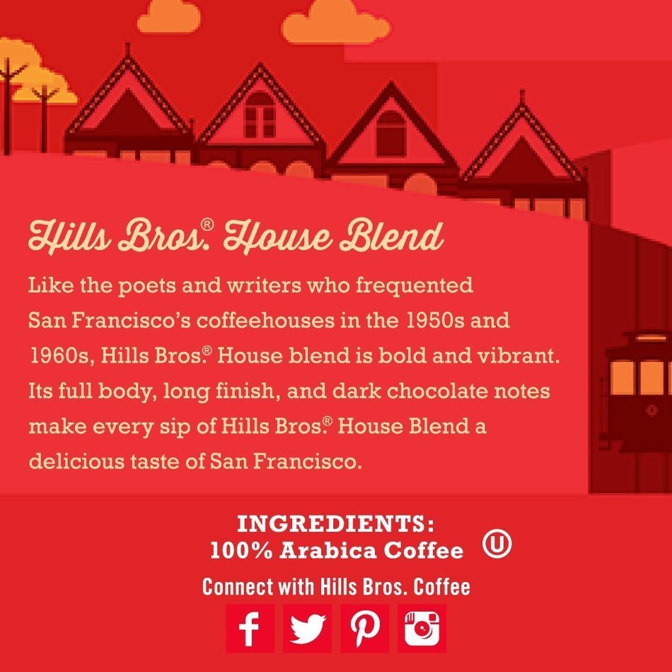 Hills Bros Coffee Gourmet Medium Roast, 12 Compostable Single Serve Cups, 3.8 Ounce N7