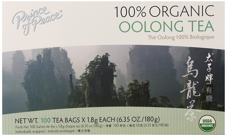 Prince of Peace Organic Tea, Oolong, 100 Tea Bags N8