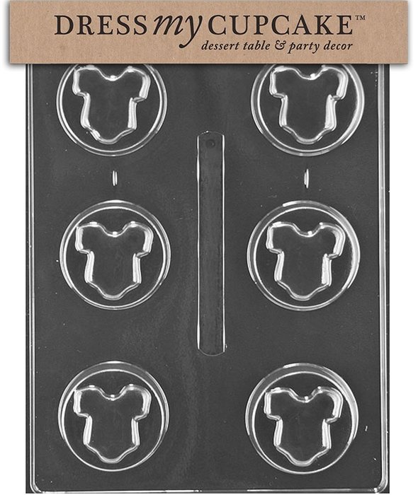 Dress My Cupcake Chocolate Candy Mold, Baby Shower Onesie Cookie