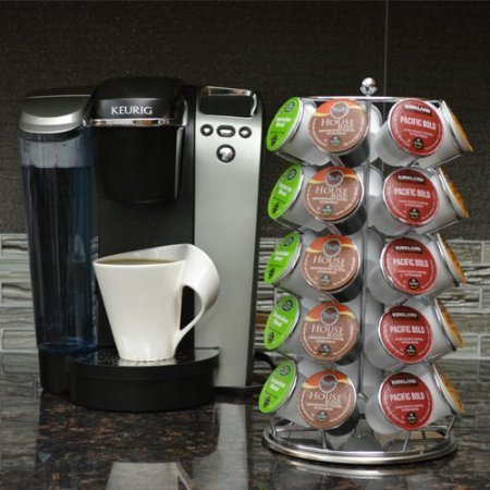 Coffee Pod K-Cup 35 Cup Capacity Storage Lazy Susan Base Carousel