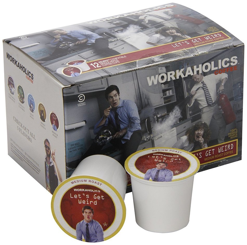 Workaholics Straight Grizzly Single-Cup Coffee for Keurig K-Cup Brewers 12-Count N4