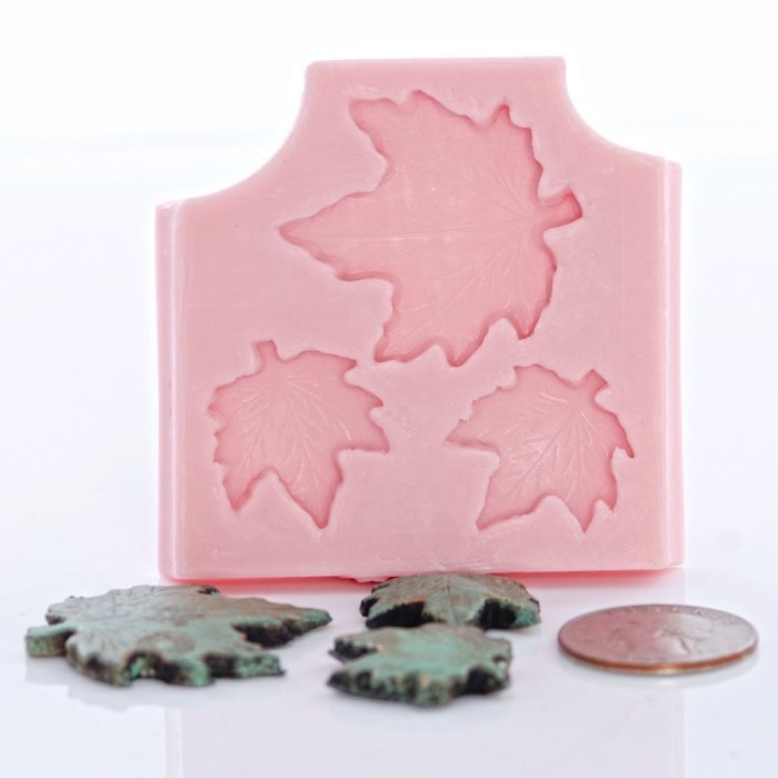 Maple Leaf Silicone Mold use with Fondant, Candy, Chocolate, Food Safe, Polymer Clay, Resin Mold, Epoxy Perfect...