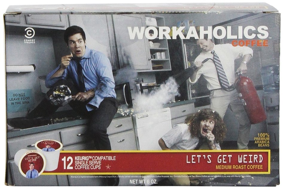 Workaholics Straight Grizzly Single-Cup Coffee for Keurig K-Cup Brewers 12-Count N7