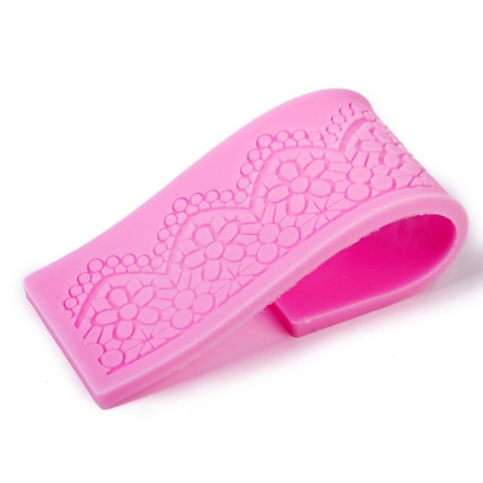 Fondant Cake Lace Sugar Craft Mat Cake Texture Decorate Molds Pink