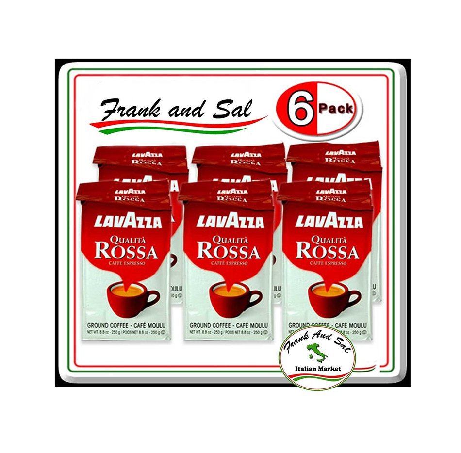Lavazza Qualita Rossa, Caffe Ground Espresso, 6 Pack N2