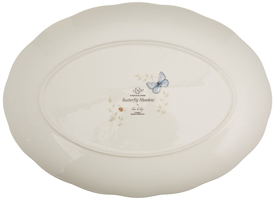 Lenox Butterfly Meadow Scalloped Oval Baker N17