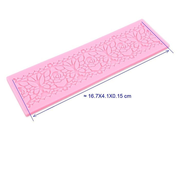 Surepromise Lace Silicone Mold Mould Fondant Cake Decoration Baking Bakeware Flower 2PCS N4
