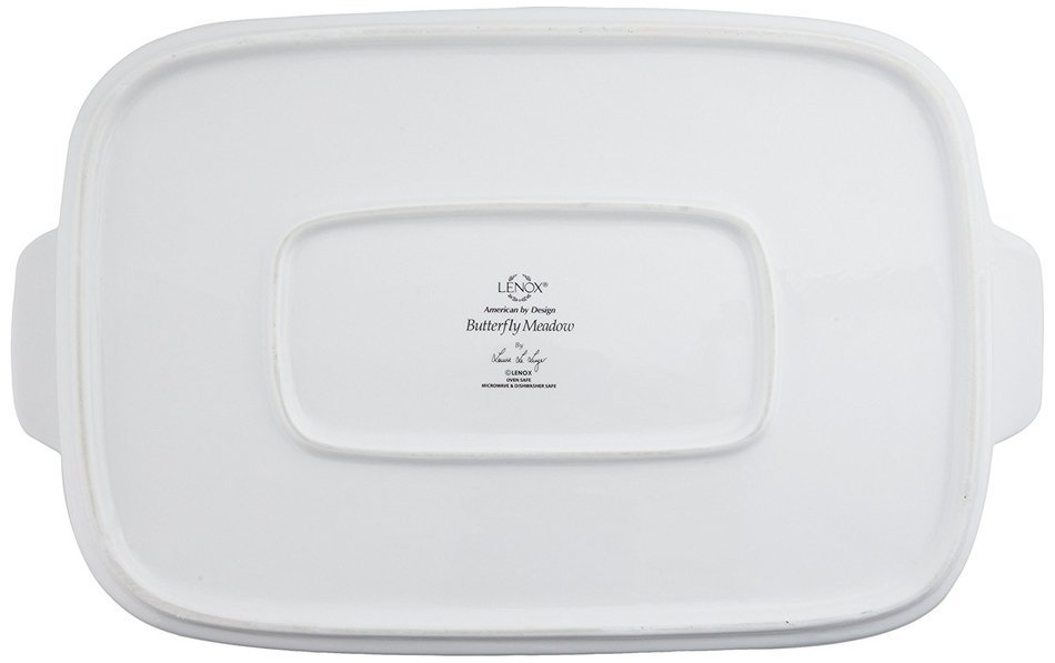 Lenox Butterfly Meadow Scalloped Oval Baker N19