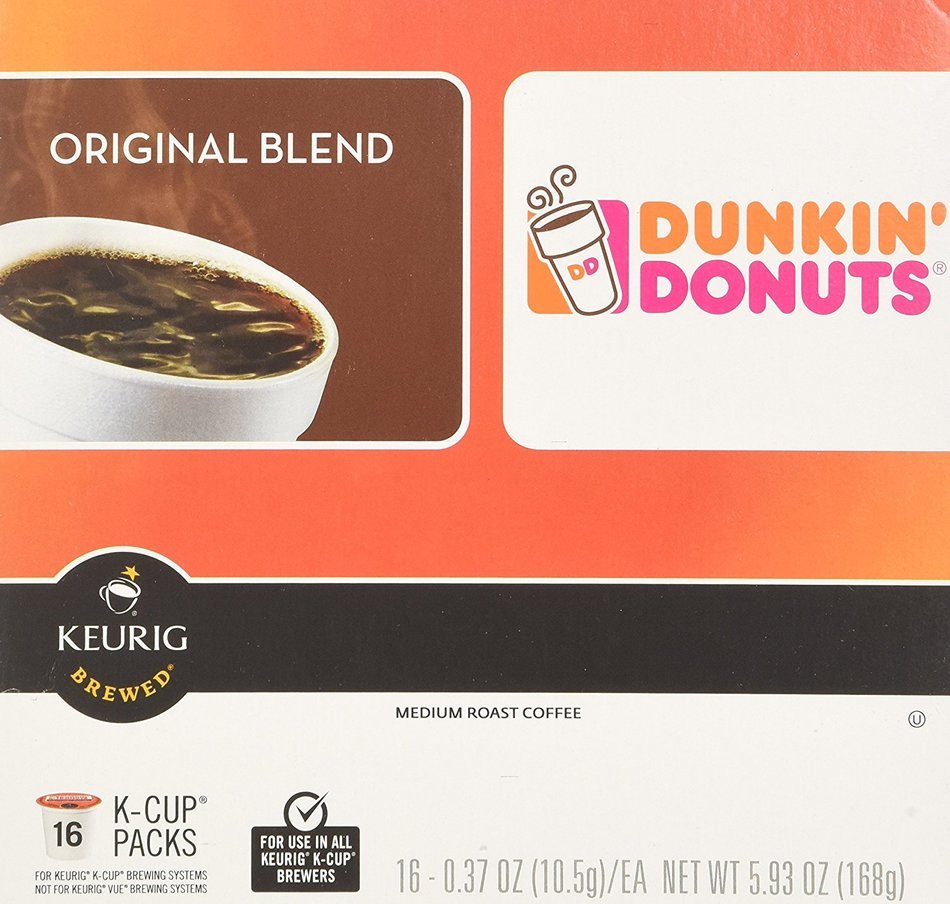 32 Count - Dunkin Donuts Original Flavor Coffee K-Cups For Keurig K Cup Brewers (2 boxes of 16 k cups) N10