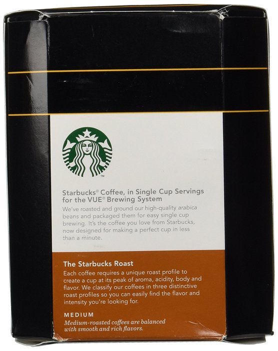 Starbucks Breakfast Blend Medium Roast Coffee Keurig Vue Portion Packs, 32 Count N4