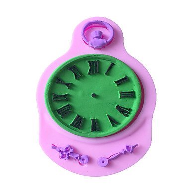 Y&XL&H A Pocket Watch Type Candy Fondant Cake Molds For The Kitchen Baking Molds 9.2X6X0.7cm