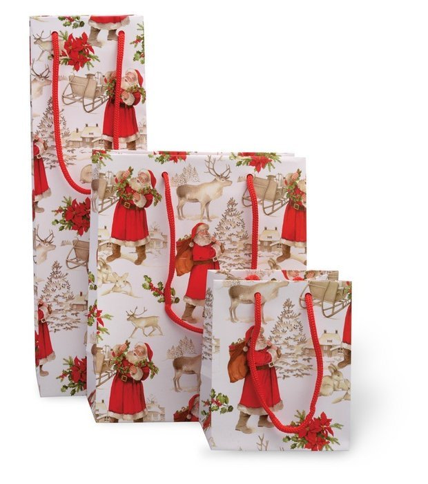 Boston International 6 Count Luv2Pak Gift Bags, Medium, Christmas Dogs N5