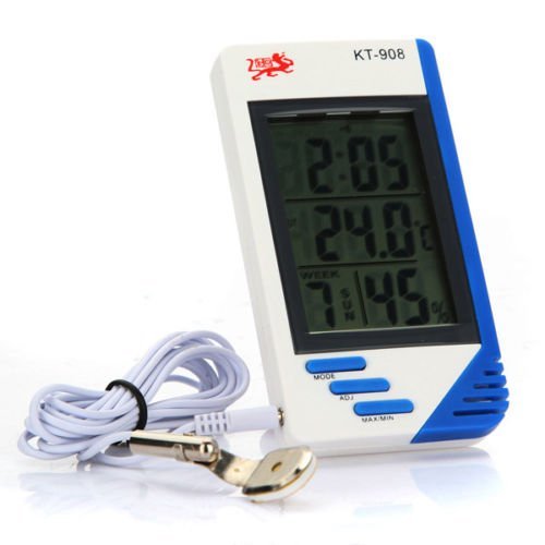 Indoor Outdoor LCD Digital Temperature Humidity Meter Thermometer Hygrometer/ Large LCD Display Simultaneously... N3