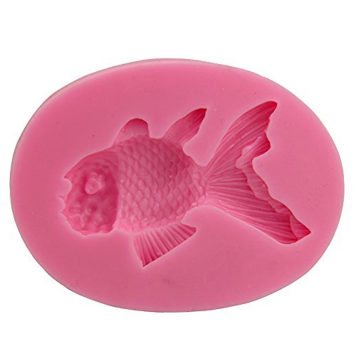 Let'S Diy Goldfish Mold Chocolate Candy Jelly Fondant Cake Tool Silicone Mold Baking Pan Bakeware N2