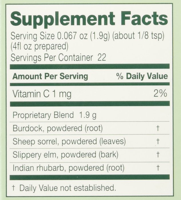 Essiac Tea Powder - Original Formula - 1.5 oz