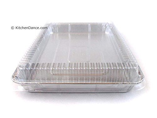 1/4 Size Sheetcake Pan with Clear Plastic Dome Lid (50)