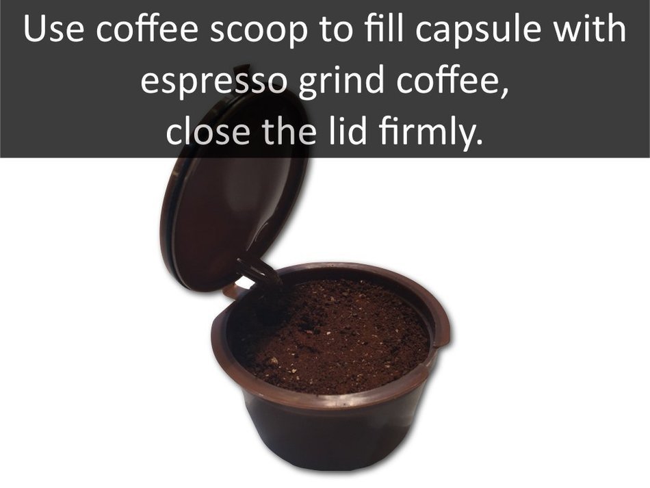 My-Cap's 3 Reusable/Refillable Capsules for Nescaf&eacute;&reg; Dolce Gusto &reg; Brewers | Compatible with Mini Me, Genio, Piccolo... N6