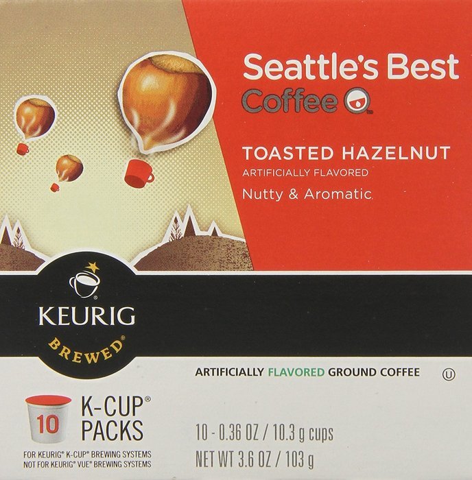 Seattle's Best Coffee Toasted Hazelnut, K-Cup for Keurig Brewers, 60 Count N5