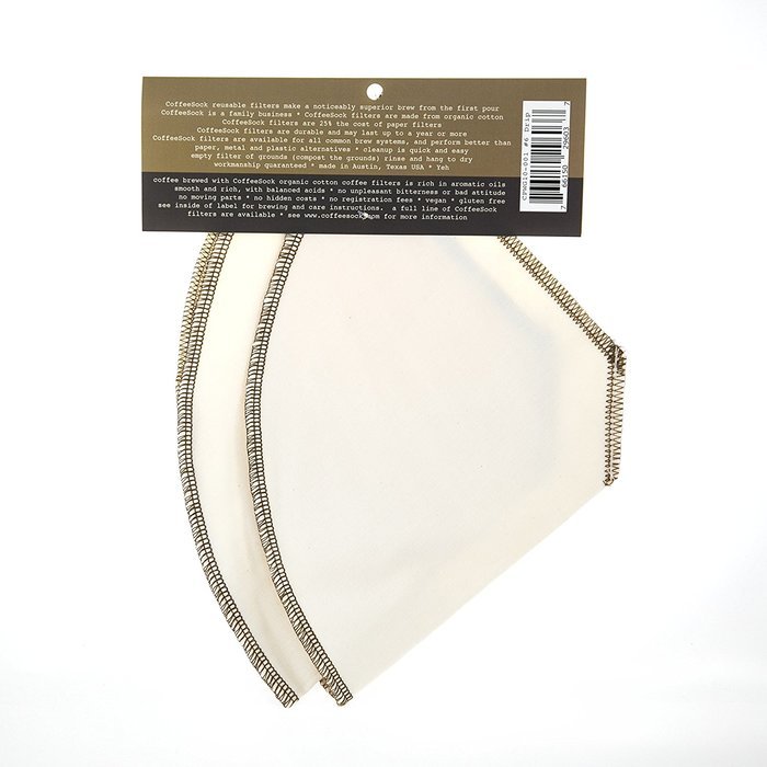 CoffeeSock #6 Cone Filter 2 pack - Organic Cotton