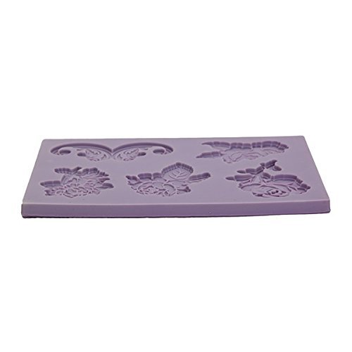 "dipshop Peony Embossed Fondant Mold Silicone Cake Mould Decorating Tool" shopping N5