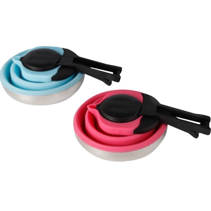Kibeland Red Portable Foldable Silicone Tea Kettle Teapot Stainless Steel Base, Best for Home and Camping Outdoors... N5