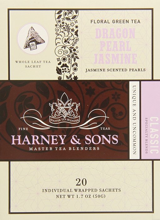 Harney & Sons Green Tea, Dragon Pearl Jasmine, 20 Sachets N3
