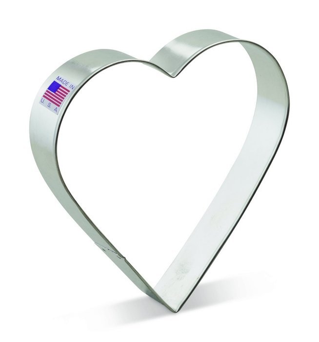 Ann Clark Heart Cookie Cutter 5 Inches Tin Plated Steel free image