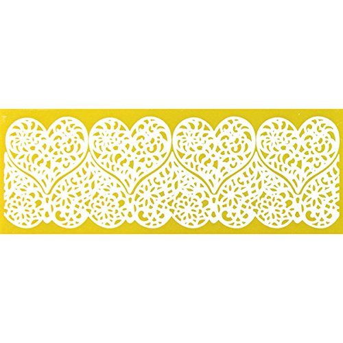 Double Hearts Lace Silicone Lace Mat by Chef Alan Tetreault
