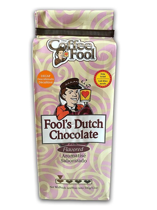 The Coffee Fool Drip Grind, Fool's Decaf Dutch Chocolate, 12 Ounce