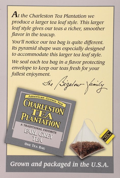 American Classic Pyramid Teabags, Governor Gray, 12 Count