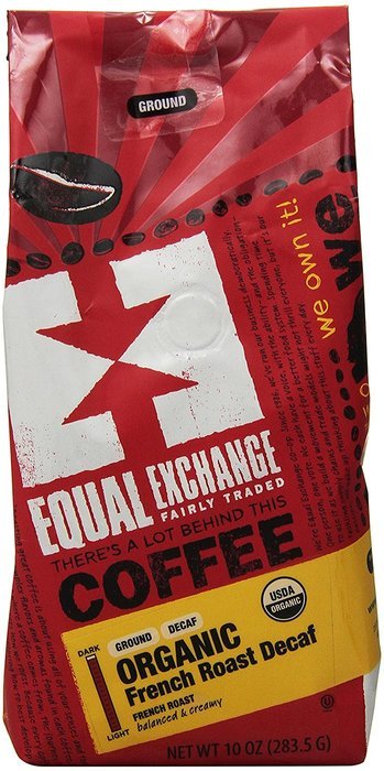 Equal Exchange Organic French Roast Decaf Ground Coffee, 10 Ounce