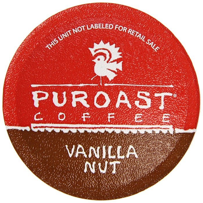 Puroast Low Acid Coffee Single Serve, 2.0 Keurig Compatible, Vanilla Nut, 12 Count N19