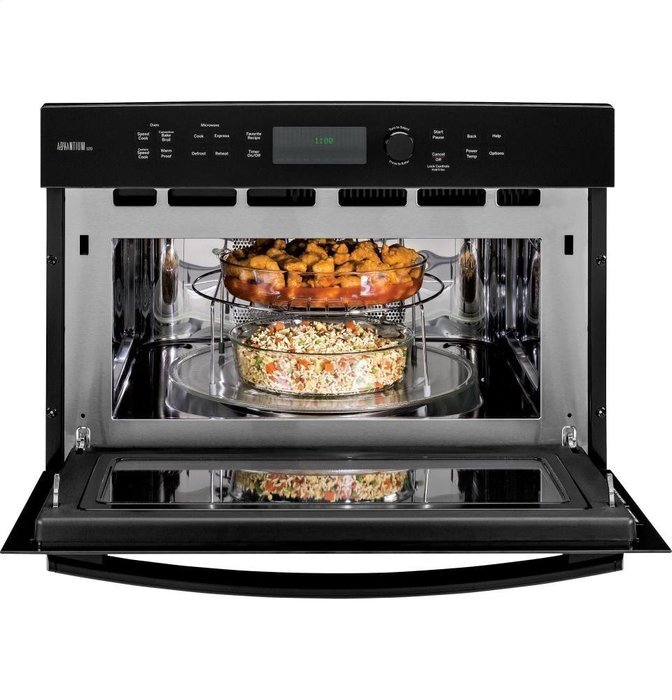 GE PSB9100DFBB Profile Advantium 27" Black Electric Single Wall Oven - Convection