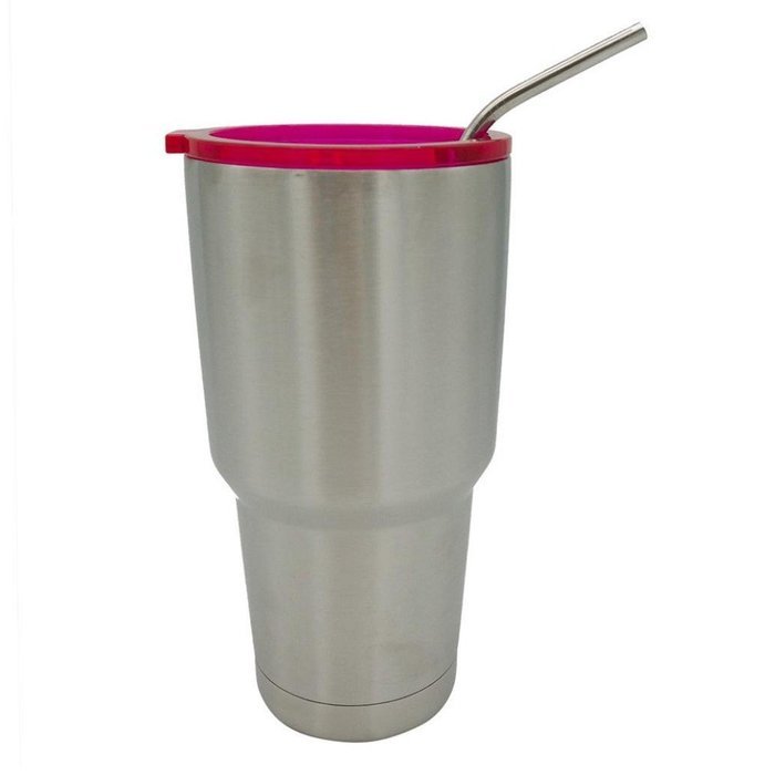 Morecome Spill And Splash Resistant Lid With Slider Closure For 20 Oz (Pink) N2