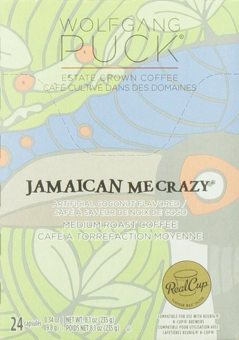 Wolfgang Puck Jamaican Me Crazy 24 Single Serve Cups (Pack of 4), Compatible with All Keurig K-Cup Brewers, including... N10