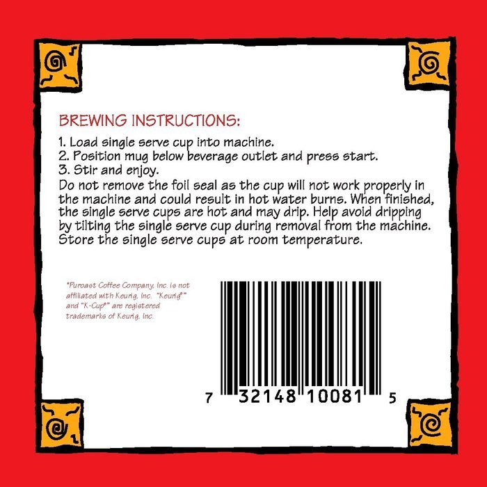 Puroast Low Acid Coffee Single Serve, 2.0 Keurig Compatible, Vanilla Nut, 12 Count N32