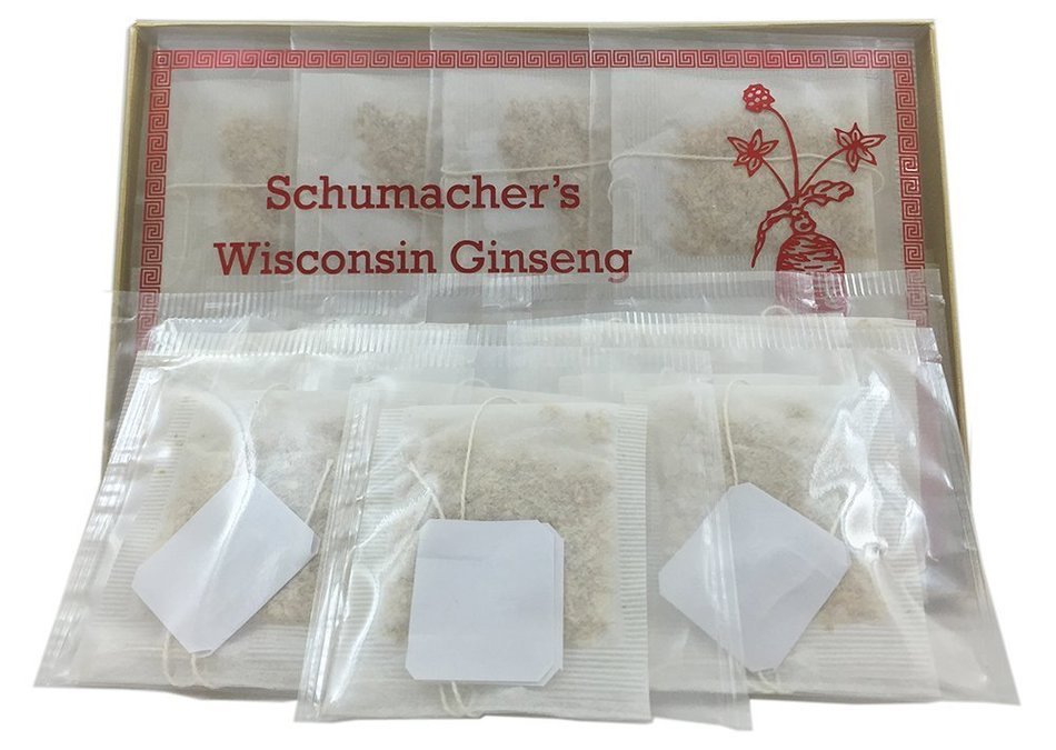 American Ginseng Tea, 100% Pure Wisconsin Ginseng roots - BEST Herbal Tea made from Wisconsin Ginseng roots. Tea... N4