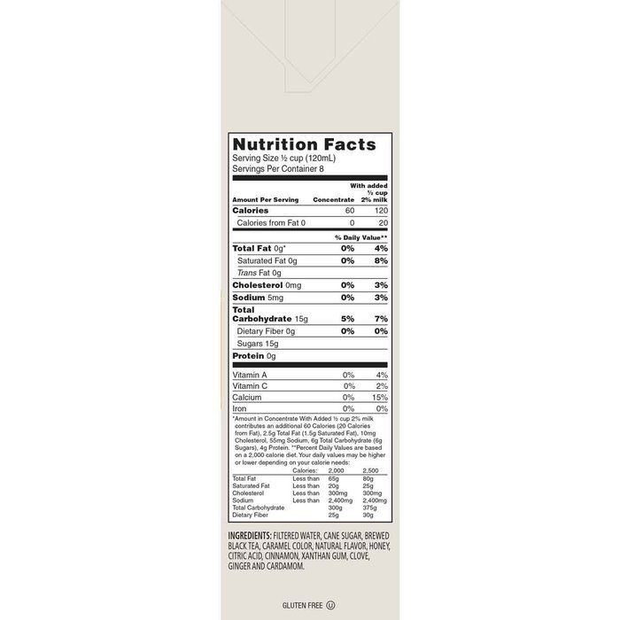 Celestial Seasonings Mountain Chai Tea Latte Concentrate, 32 Fluid Ounce (Pack of 6) N2