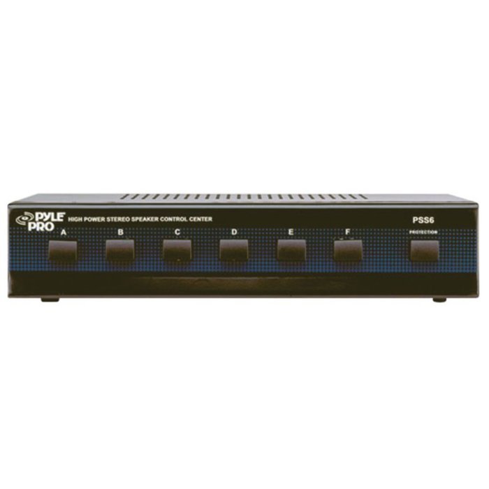 Pyle PSS6 Speaker Selector 6 Ch High Power 100W Per Channel 20 Hz ?&euro;&ldquo;20 kHz Consumer Electronics