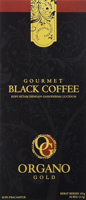Gourmet Black Coffee With 100% Organic Ganoderma Lucidum (1 Box of 30 Sachets) N4