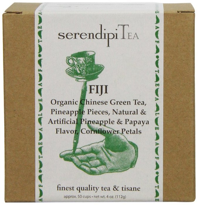 SerendipiTea Fiji, China Green Tea, Pineapple Papaya Cornflower Petals & Natural Flavor, 4-Ounce Box N2