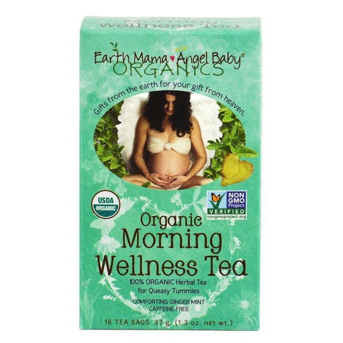 Earth Mama Angel Baby Organic Morning Wellness Tea, 16 Teabags/Box (Pack of 3) N11