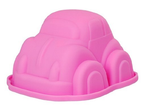 Car Shaped Silicone Cake Mold (Pink) N2